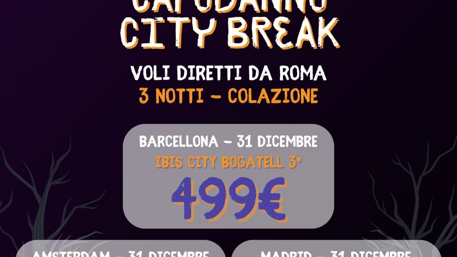 2025 city break capodanno da roma 2 bam halloween IN1