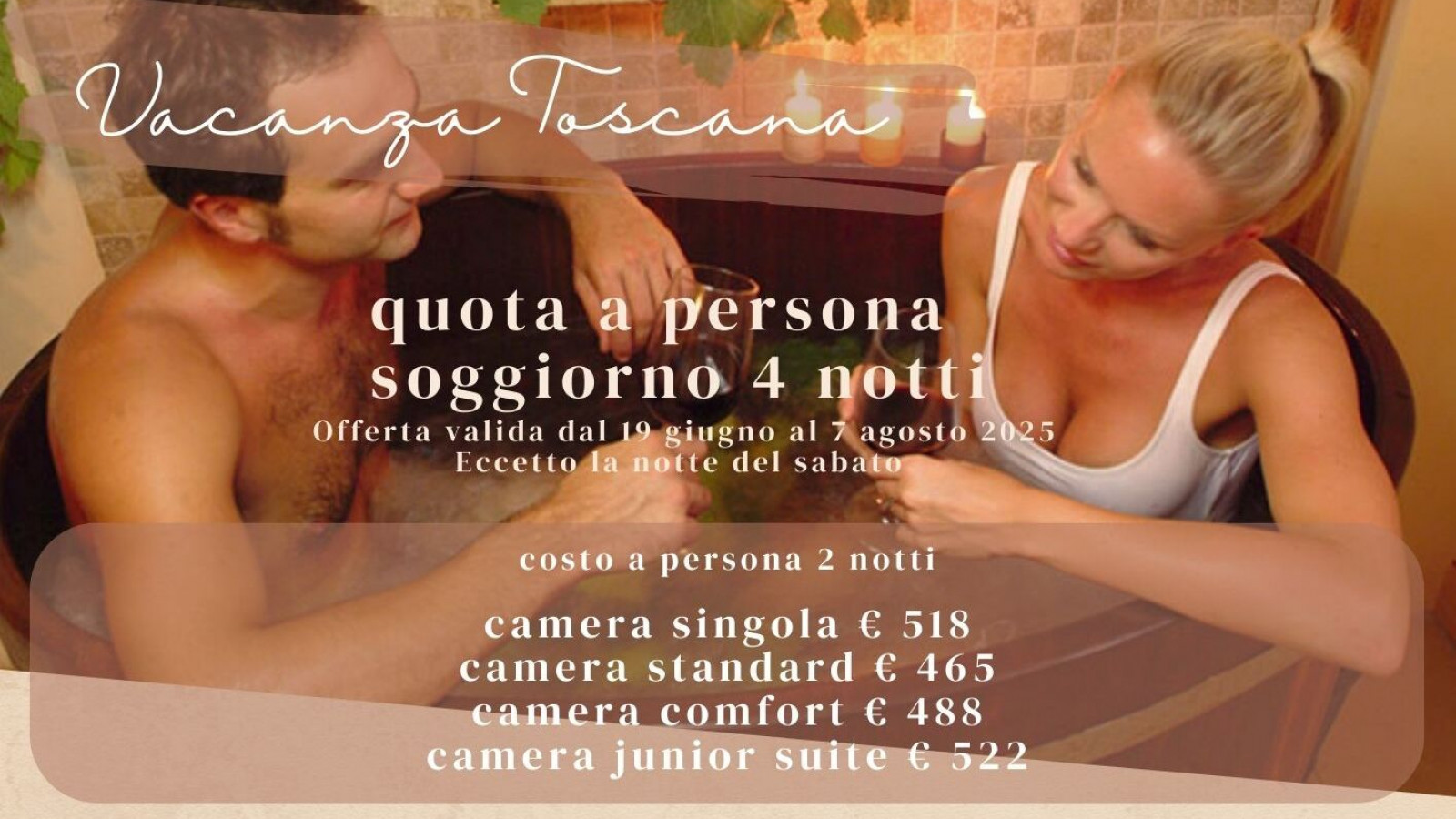 2025 hotel 2 mari vacanza toscana 4 notti IN1